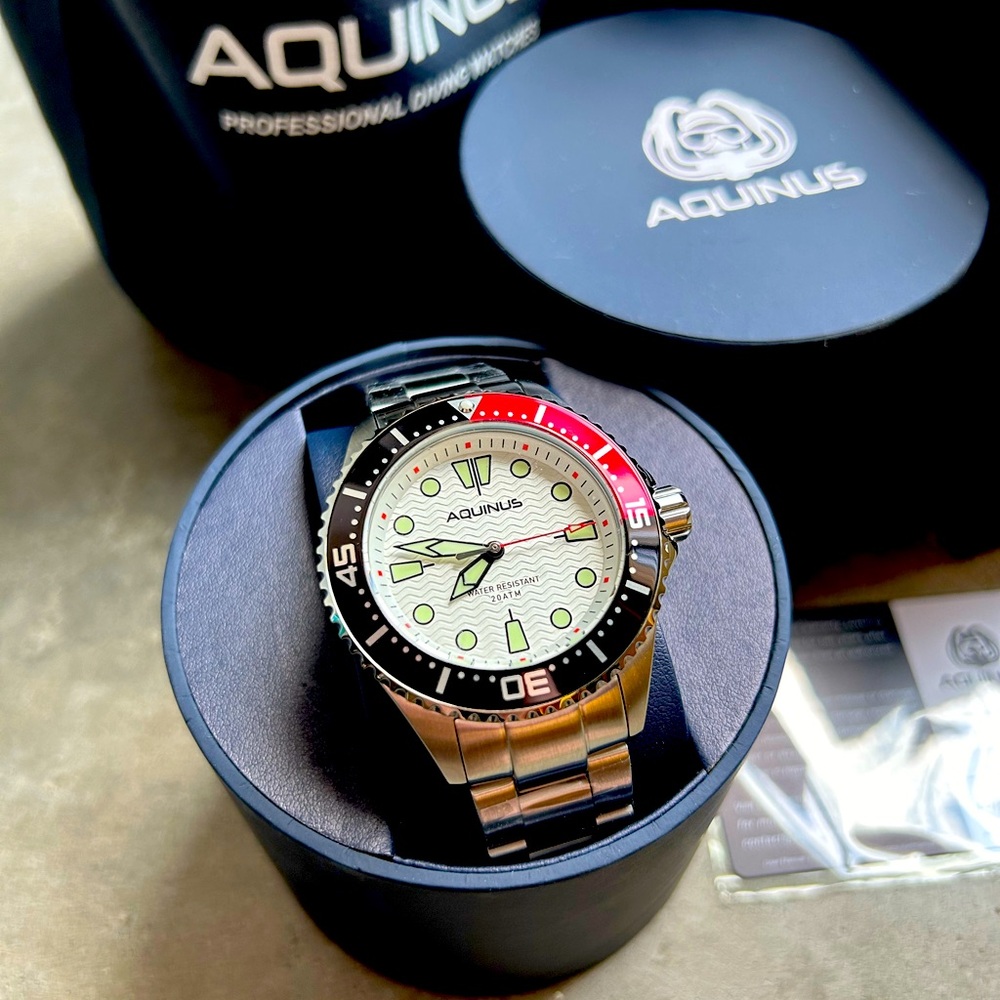 Submariner, Diving? Aquinus Diving Watch Hydrautica ASSQR7BSW002 from $295